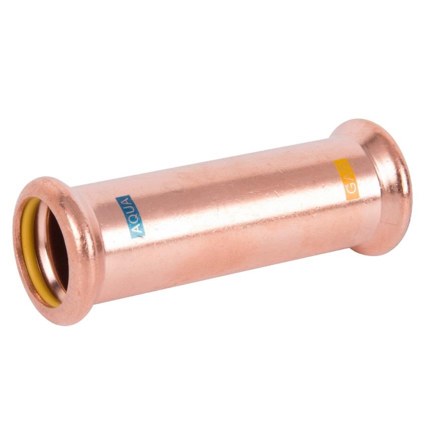 22mm M-Press Copper Slip Coupling - Aquagas (AGSL22)