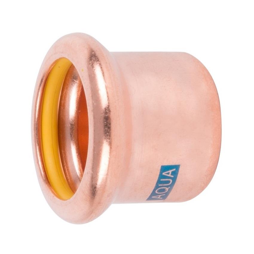 28mm M-Press Copper End Cap - Aquagas (AGEC28)