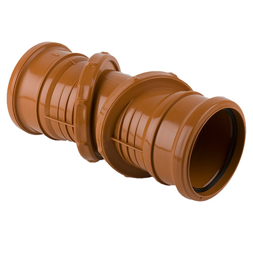 Brett Martin 110mm Underground Drainage 0 to 90° Adjust Double Socket Bend (B4029)