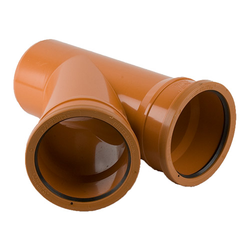 Brett Martin 110mm Underground Drainage 45° Double Socket Branch (B5111)