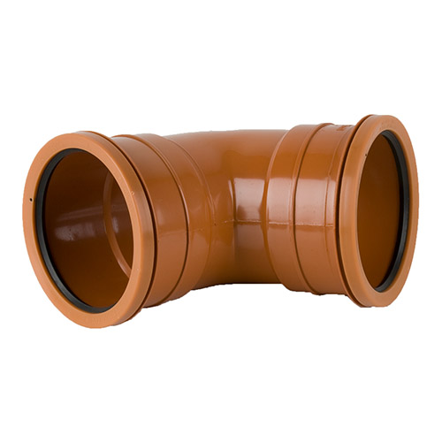 Brett Martin 110mm Underground Drainage 67.5° Double Socket Bend (B4071)