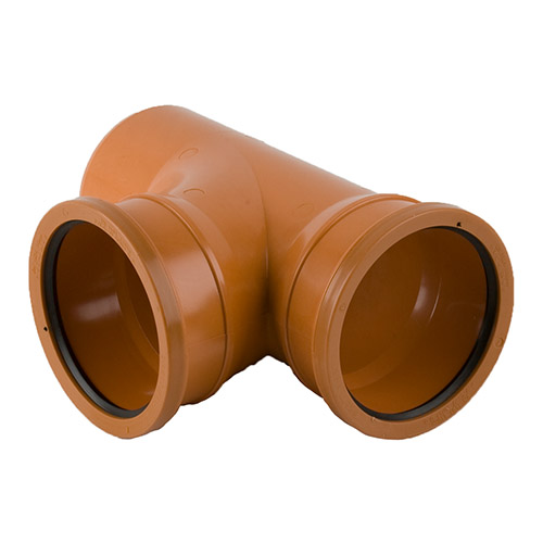 Brett Martin 110mm Underground Drainage 87.5° Double Socket Branch (B5101)