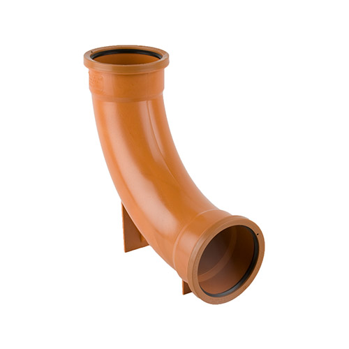 Brett Martin 110mm Underground Drainage 87.5° Double Socket Rest Bend Long Radius (B4131)