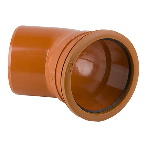 Brett Martin 160mm Underground Drainage 45° Single Socket Bend (B7061)