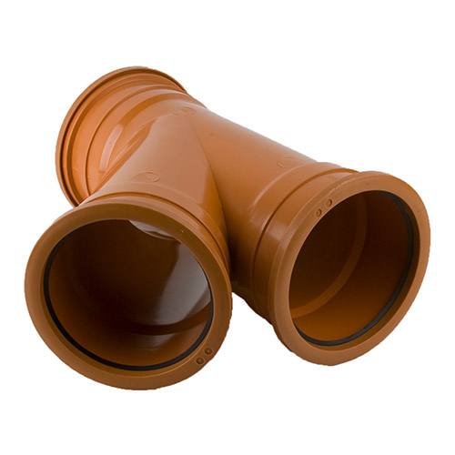 Brett Martin 160mm Underground Drainage 45° Triple Socket Branch (B6091)