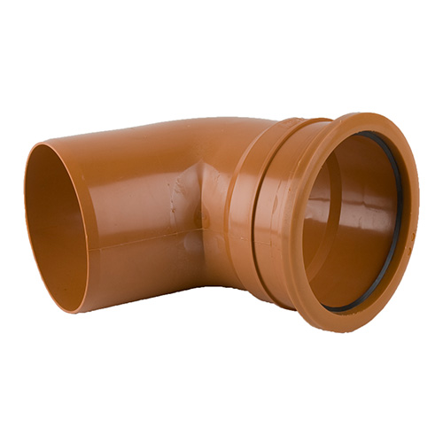 Brett Martin 160mm Underground Drainage 67.5° Single Socket Bend (B7051)