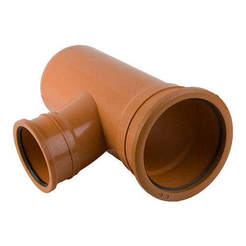 Brett Martin 160mm Underground Drainage 87.5° Double Socket Branch 160mm x 110mm (B7091)