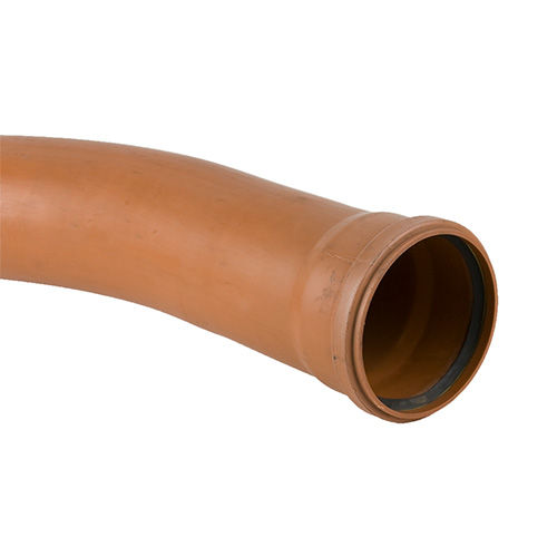 Brett Martin 160mm Underground Drainage Long Radius Single Socket Bend 87.5° (B7921)