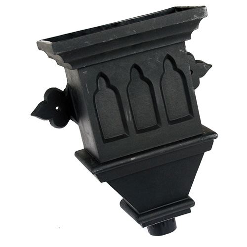 Brett Martin Cascade 65/68mm Gothic Hopper Cast Iron Style