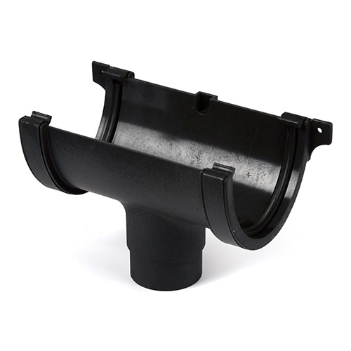 Brett Martin Cascade Half Round 112mm Run Outlet Cast Iron Style (BR045CI)
