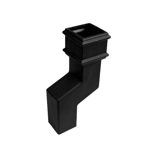 Brett Martin Cascade Square 68mm D'Pipe 75mm Offset Cast Iron Style