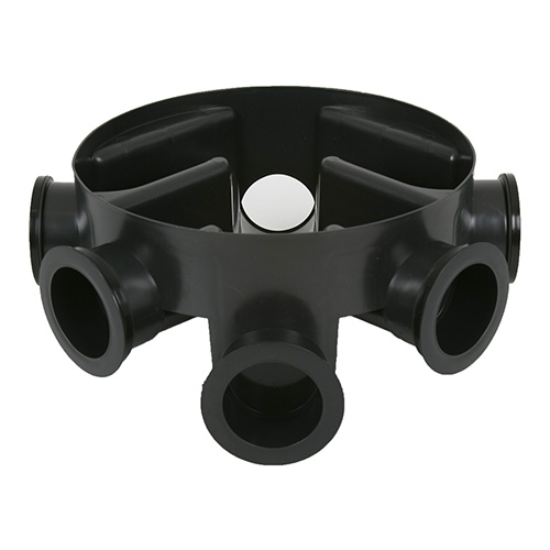 Brett Martin Inspection Chamber Base 450mm dia. 5 Inlet (inc. 3 Plugs) - 110mm (B5494)