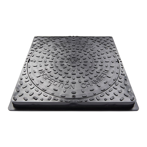 Brett Martin Inspection Chamber Manhole Cover and Frame (Driveway) 450mm 50kN (B6260)