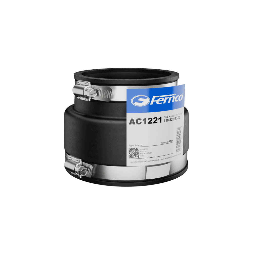 Fernco Rubber Drainage Coupling Adaptor (110-122/80-95mm)