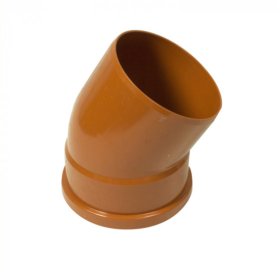 FloPlast 110mm Underground Drainage 30° Single Socket Bend (D164)