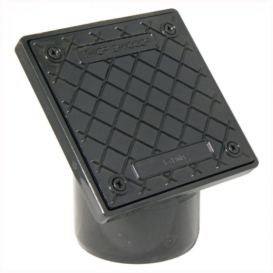 FloPlast 110mm Underground Drainage PVC Square Rodding Point Spigot (D883)