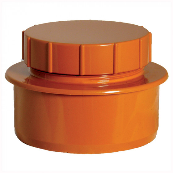 FloPlast 110mm Underground Drainage Screwed Access Cap (D292)