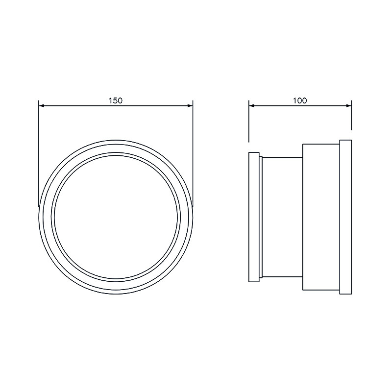 FloPlast 110mm Underground Hepsleve Clay Double Socket (D101) image 2