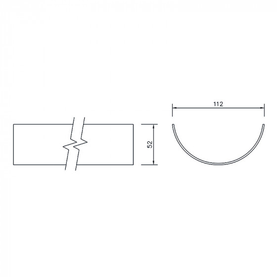 FloPlast 112mm Half Round Gutter - 2 Metre Length(RG2) image 4