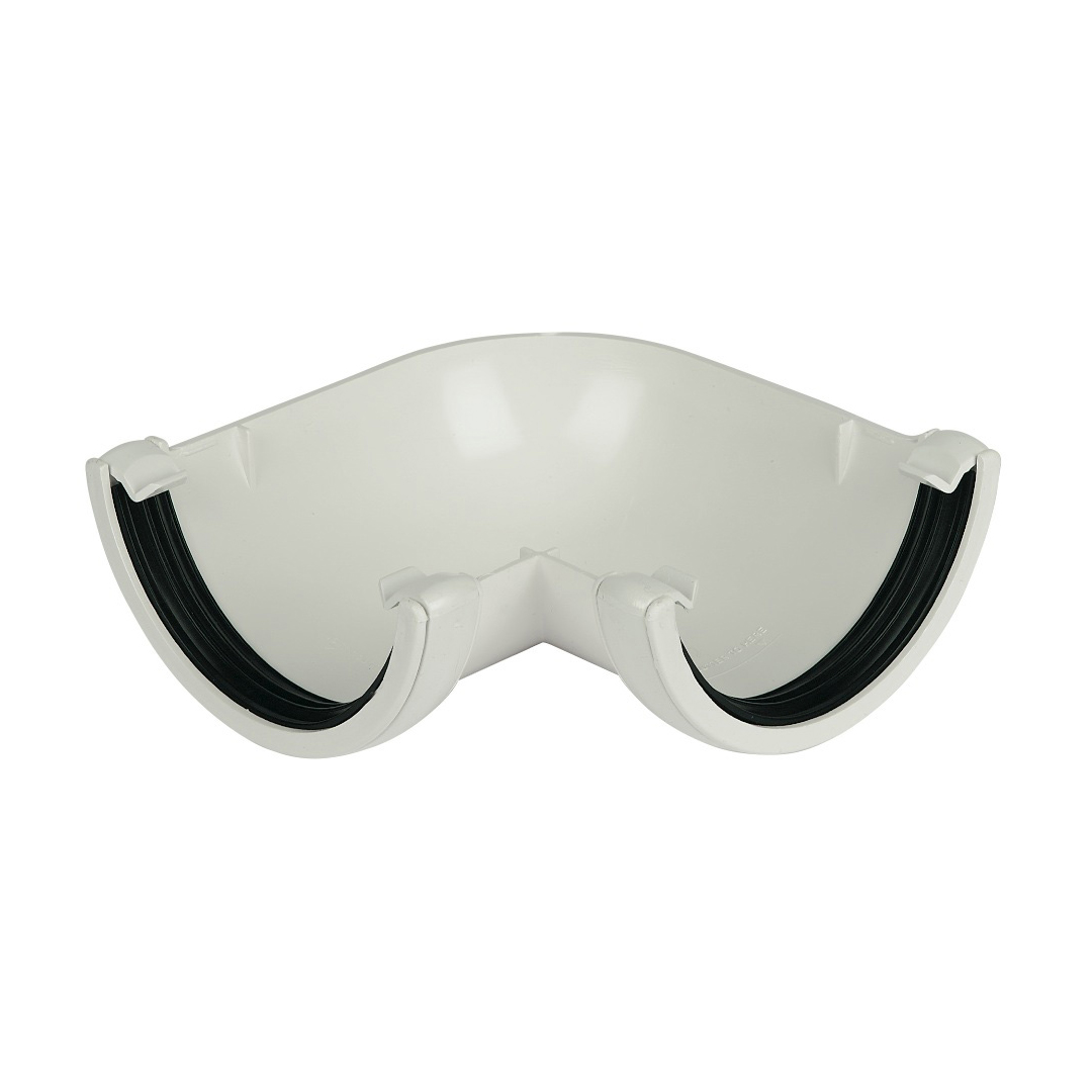 FloPlast 112mm Half Round Gutter 90° Corner(RA1) image 5