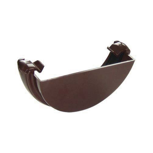 FloPlast 112mm Half Round Gutter External Stop End(RE1) image 3