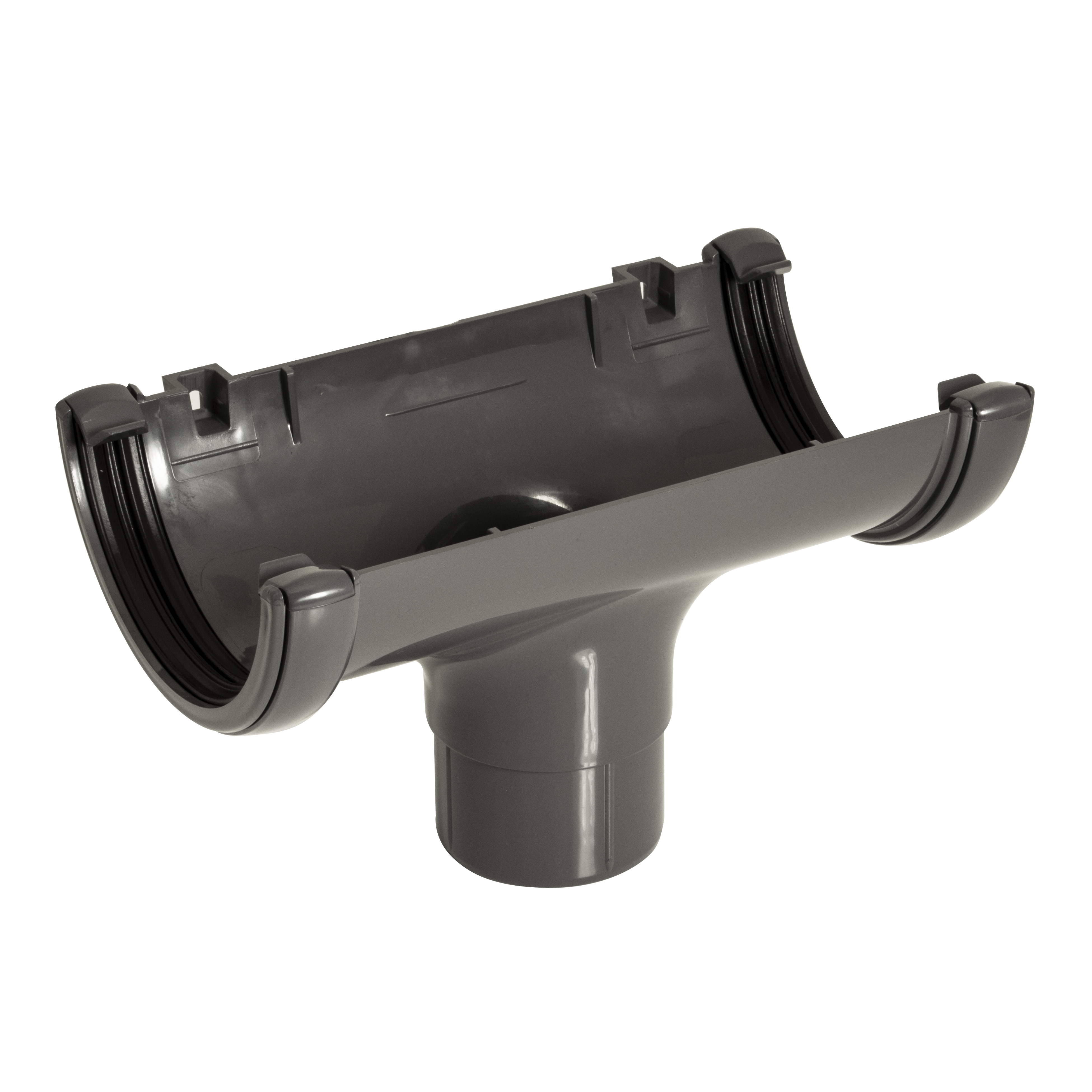 FloPlast 112mm Half Round Gutter Running Outlet(RO1)