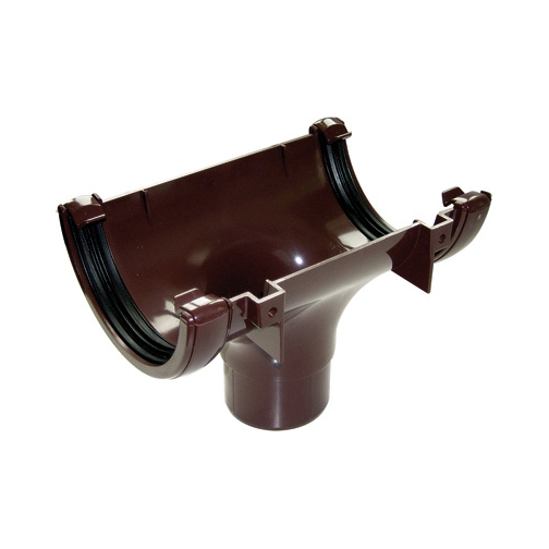 FloPlast 112mm Half Round Gutter Running Outlet(RO1) image 3