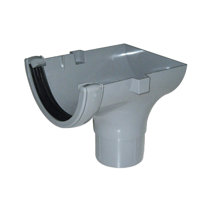 FloPlast 112mm Half Round Gutter Stop End Outlet(RO2) image 3