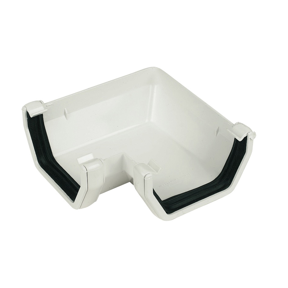 FloPlast 114mm Square Line Gutter 90° Corner(RAS1) image 4