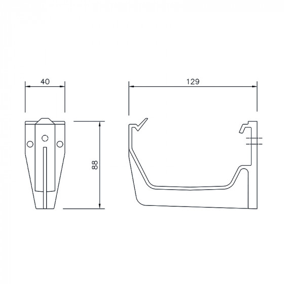FloPlast 114mm Square Line Gutter Fascia Bracket(RKS1) (Pack Of 10) image 5