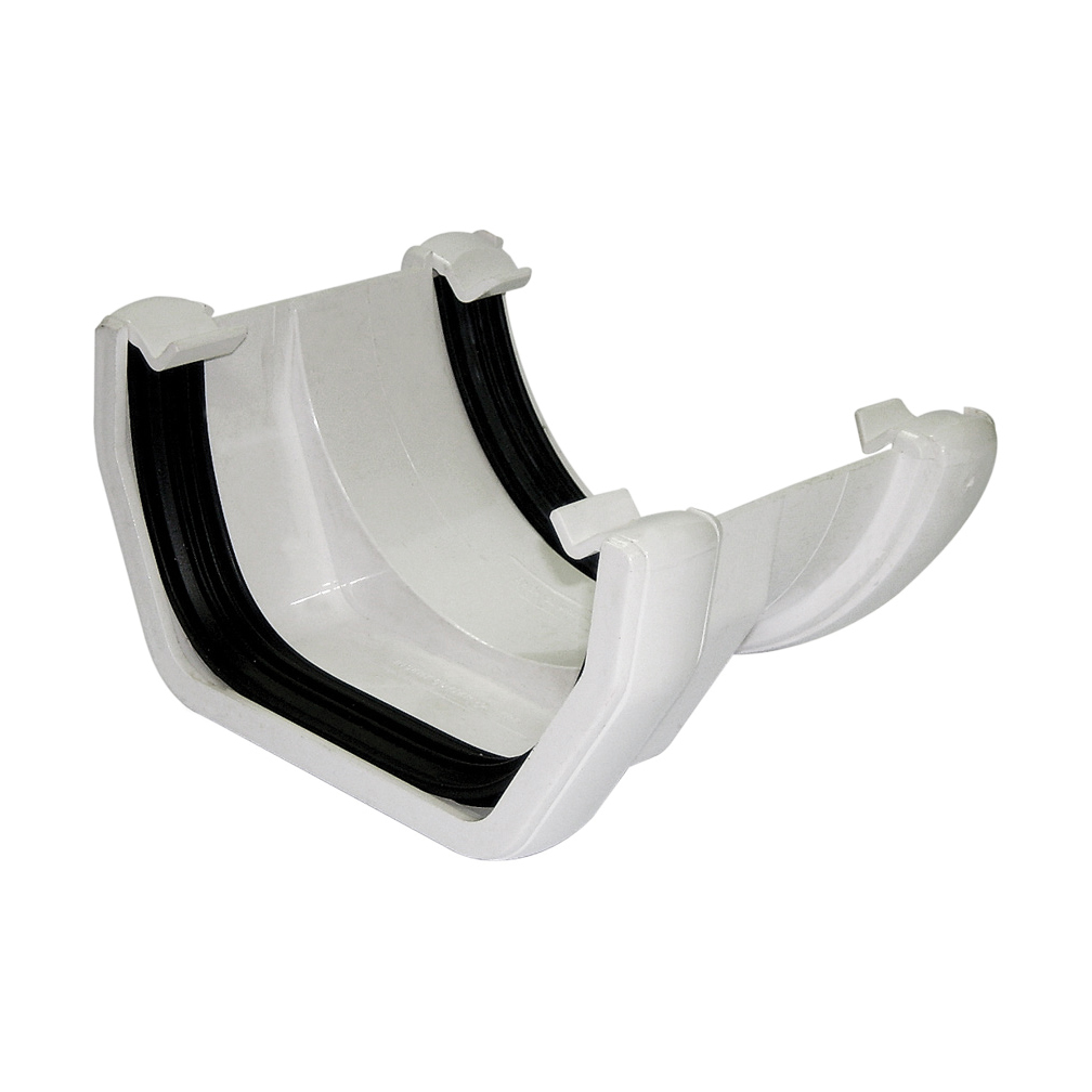 FloPlast 114mm Square Line to Half Round Gutter Adapter(RDS1) image 2
