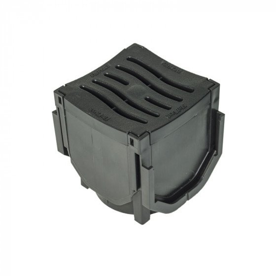 FloPlast Channel Drain Corner with Plastic Grate (D710)
