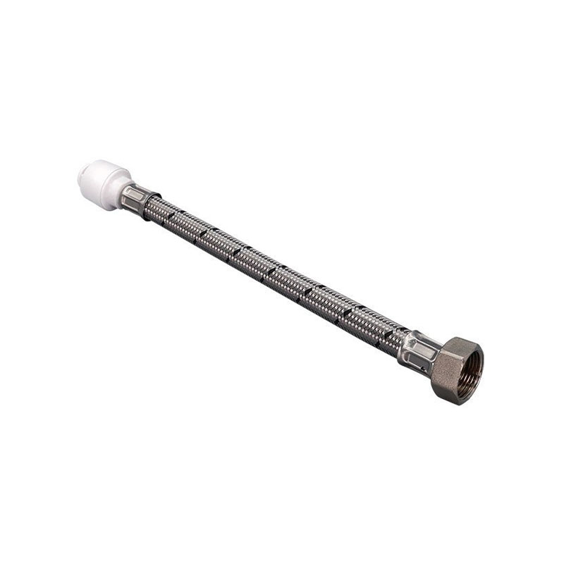 FloPlast FloFit+ Plastic Push Fit Flexi Hose - 22mm x 3/4" x 300mm (FH20)