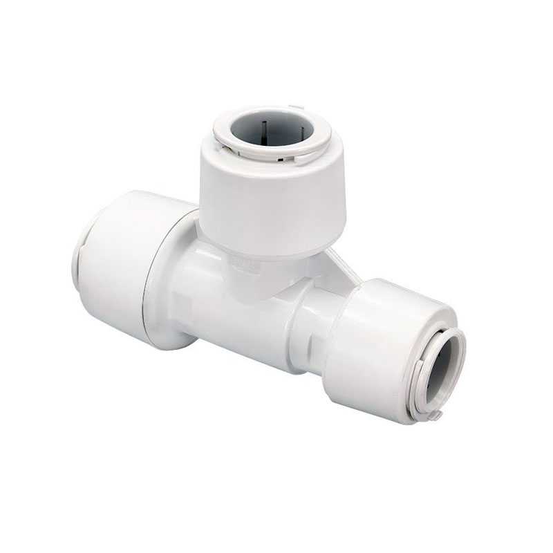 FloPlast FloFit+ Plastic Push Fit Reducing Tee - 28mm x 22mm x 22mm (FRT282222)