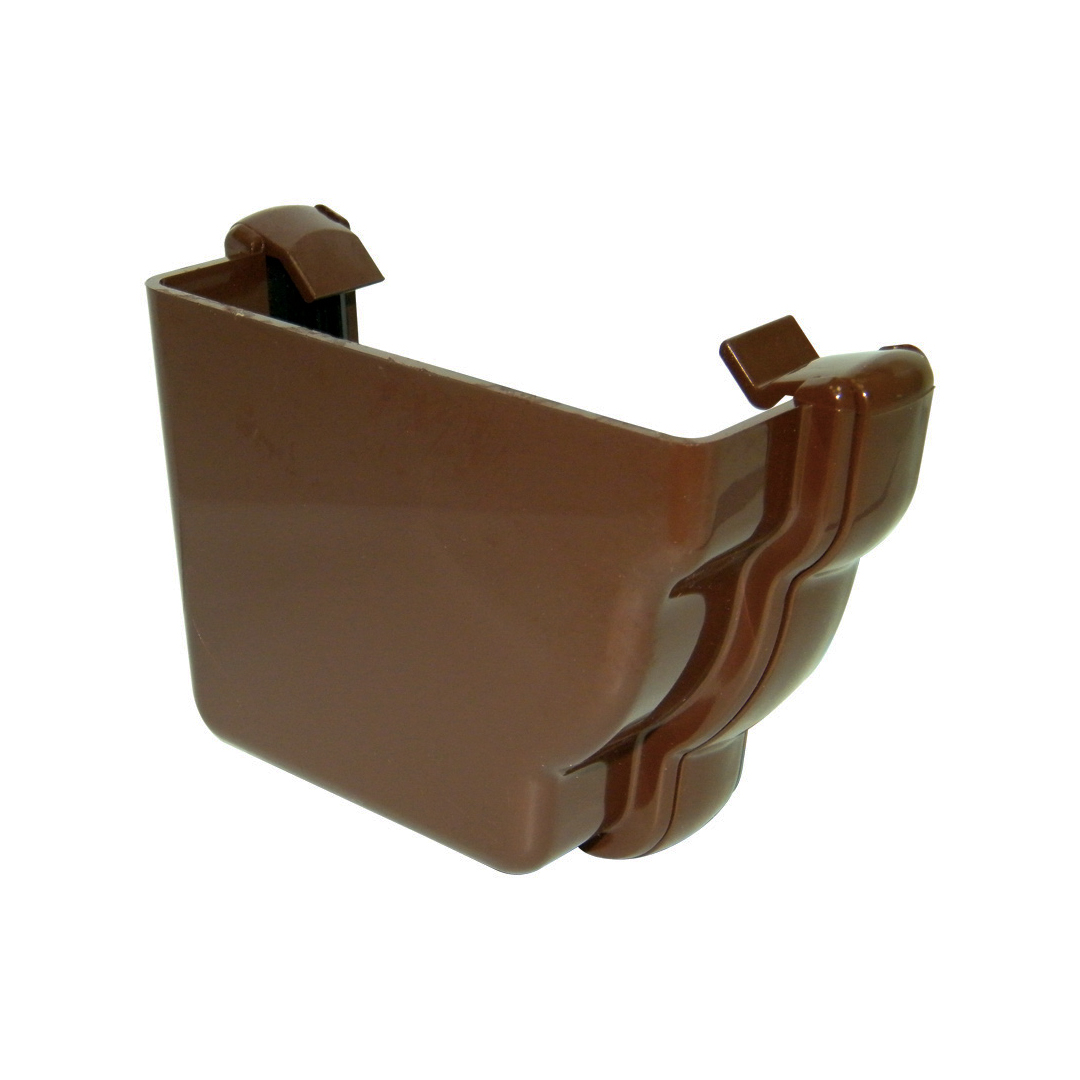 FloPlast Niagara 110mm Ogee Gutter External Stop End - Left Hand(REN1) image 3