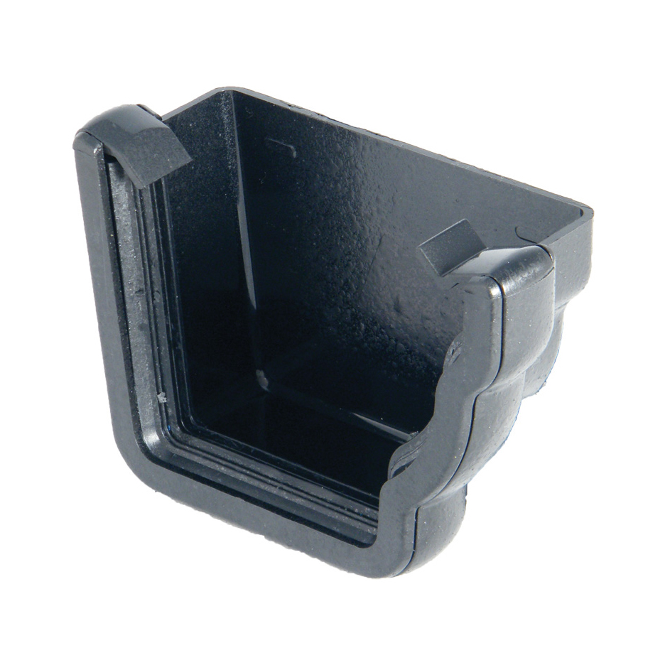 FloPlast Niagara 110mm Ogee Gutter External Stop End - Right Hand(REN2)