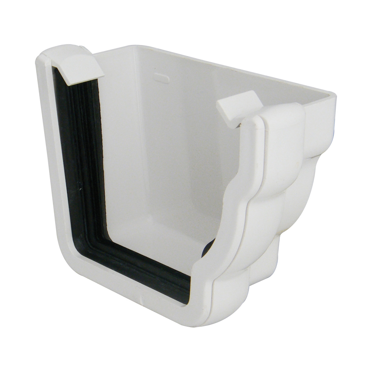 FloPlast Niagara 110mm Ogee Gutter External Stop End - Right Hand(REN2) image 4