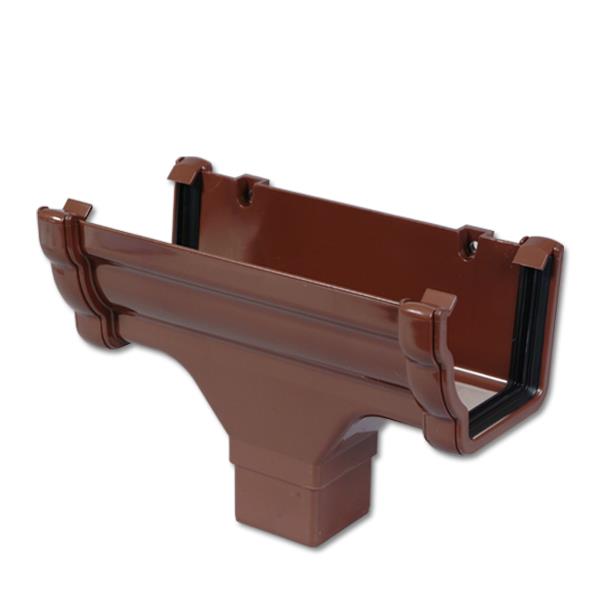 FloPlast Niagara 110mm Ogee Gutter Running Outlet(RON1) image 3
