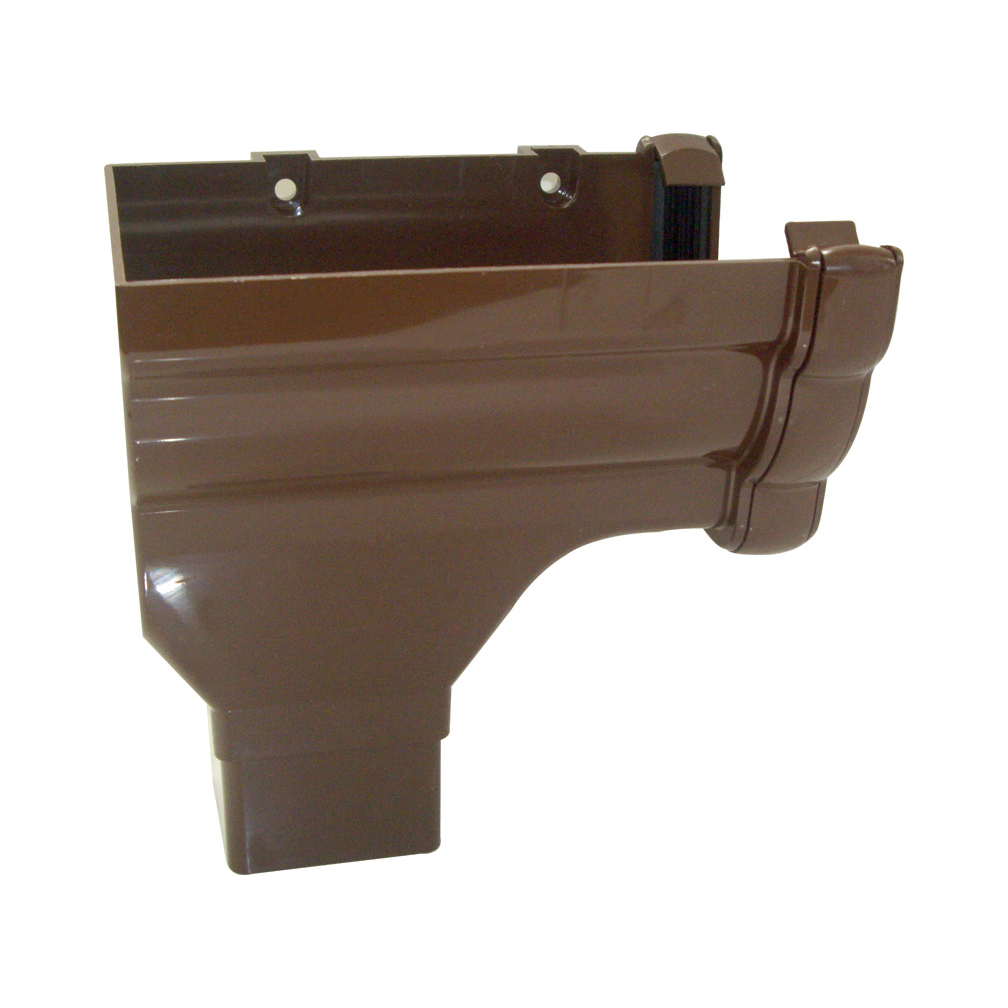 FloPlast Niagara 110mm Ogee Stop End Outlet for 65mm Square Downpipe - Left Hand(RON2) image 3