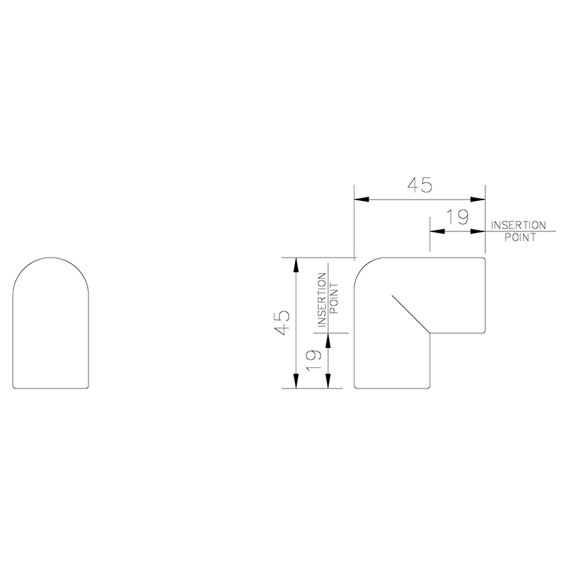 Floplast Overflow Knuckle Bend 90° Degree (OS11) image 3