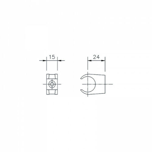Floplast Overflow Pipe Clip 21.5mm (OS16) (Pack Of 10) image 3