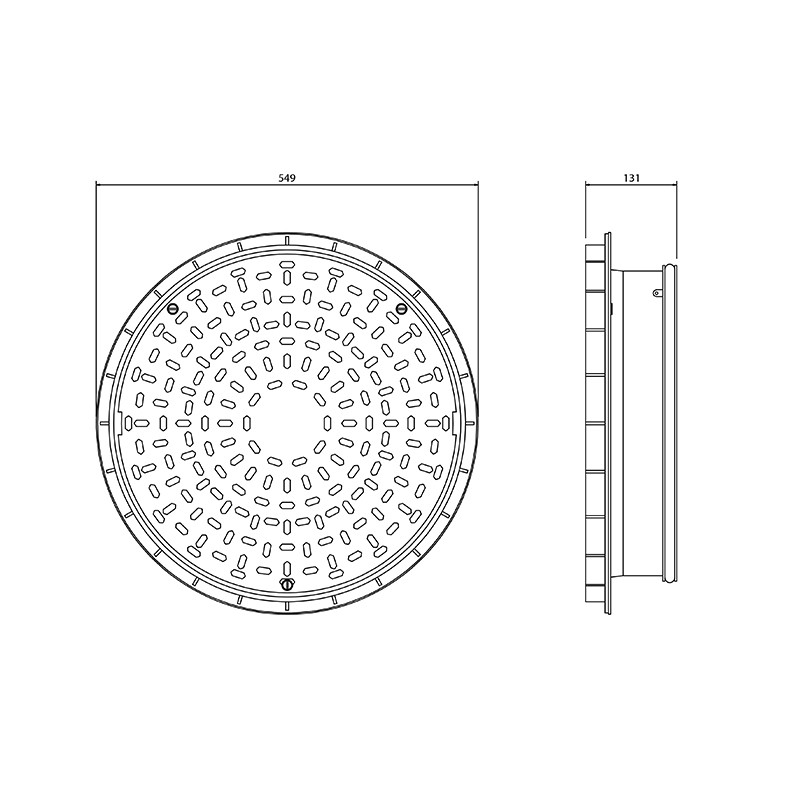 FloPlast Plastic Cover and Frame with 350mm Restricted Access (D931) image 2