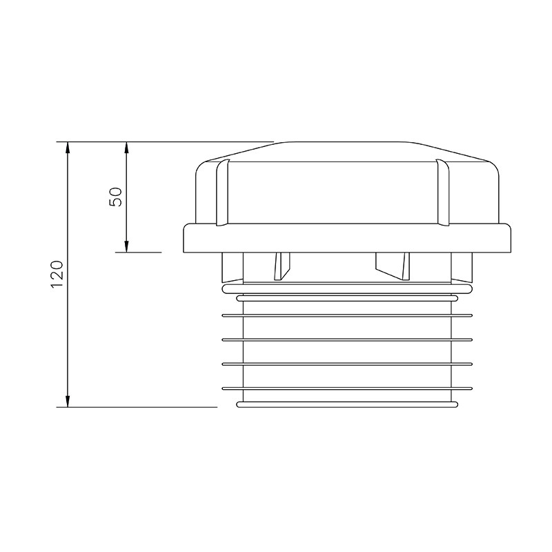 Floplast Push Fit Air Admittance Valve 4"/110mm (AF110) image 4