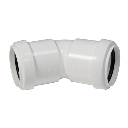 Floplast Push Fit Obtuse Bend 45° Degree 32mm (WP18) image 3