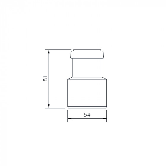 Floplast Push Fit Reducer 50X32mm (WP39) image 2