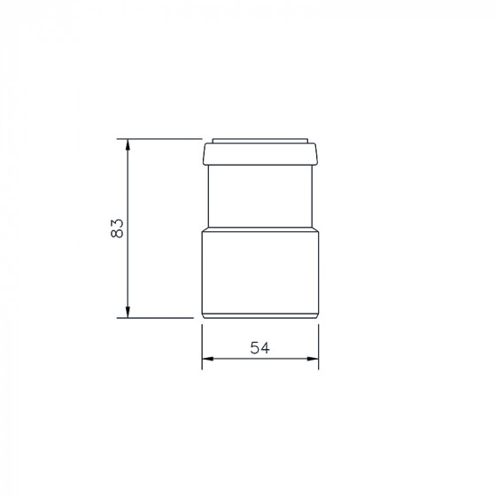 Floplast Push Fit Reducer 50X40mm (WP40) image 2