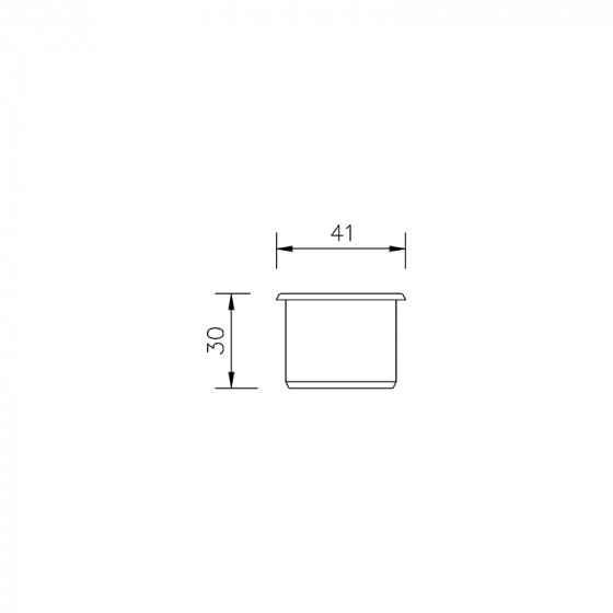 Floplast Push Fit Socket Plug 32mm (WP30) image 3