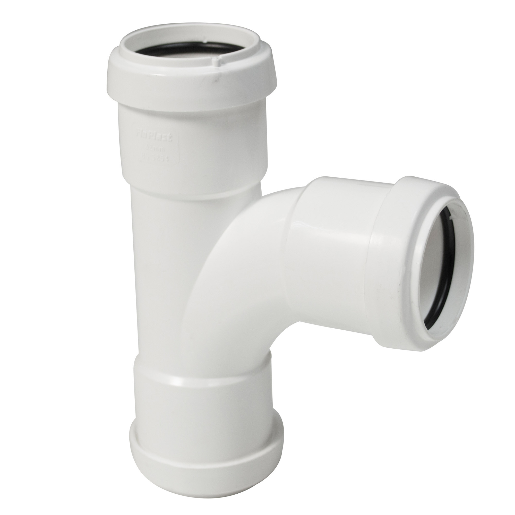 Floplast Push Fit Swept Tee 92.5° Degree 50mm (WP24)