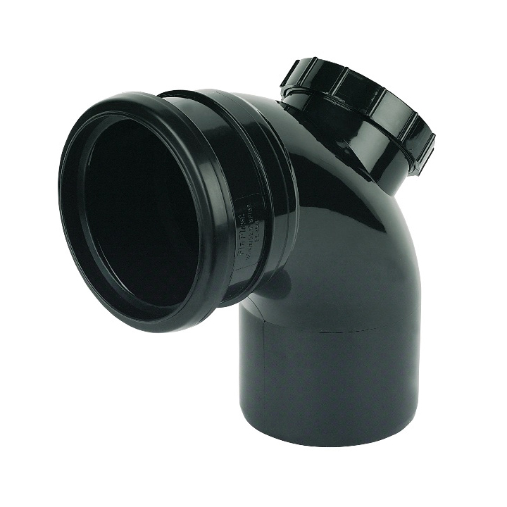 Floplast Ring Seal Access Bend 92.5° (87.5°) Degree 4"/110mm (SP169)