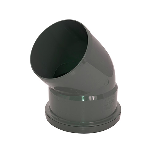 Floplast Ring Seal Bend 135° Degree(Socket/Spigot) 4"/110mm Anthracite (SP163)